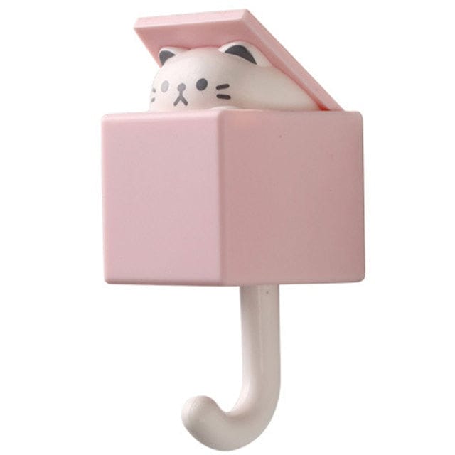 1 PCS Creative Cute Cat Hook Light pink Accessory The Kawaii Shoppu