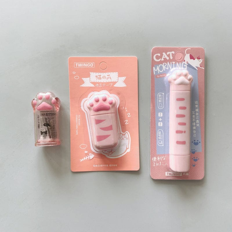 Kawaii Cat Paw School Supplies  Pink Kawaii Office Supplies