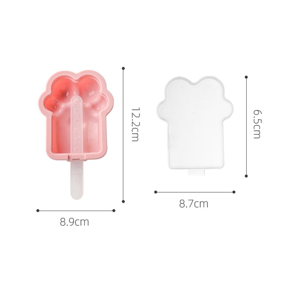 1PC Cat Paw Silicon Popsicle Mold null The Kawaii Shoppu