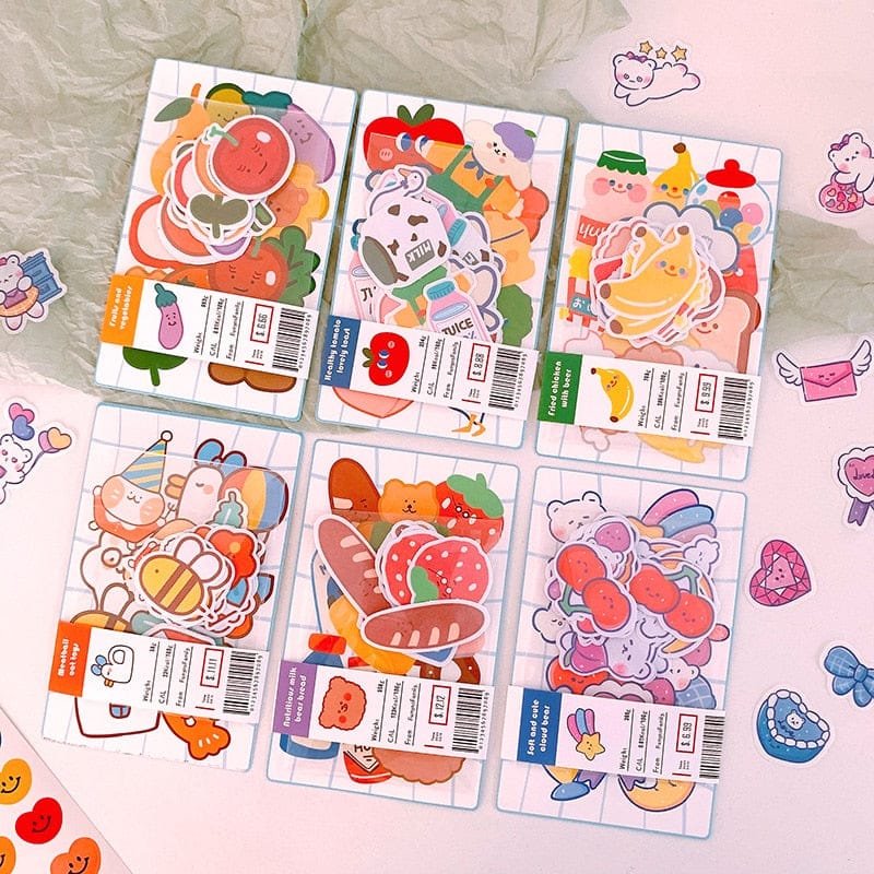 20Pcs/Set Gummy Bear Stickers – The Kawaii Shoppu