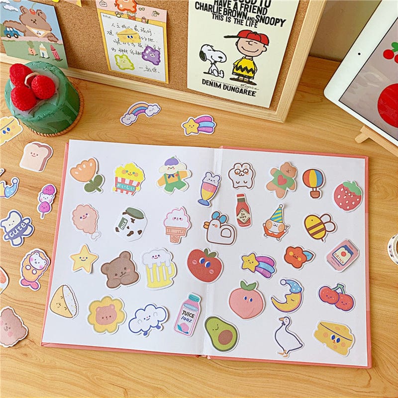 16sheets/335 Cute Sticker, Kawaii Stickers Booklet, Happy Mail Stickers, Cute  Sticker Pack, Die Cut Stickers,journal Sticker,planner Sticker -   Denmark