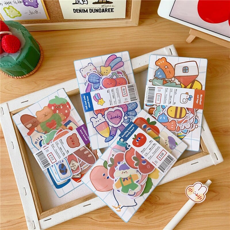 20Pcs/Set Gummy Bear Stickers Stationery The Kawaii Shoppu