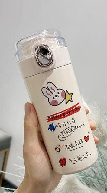 320ml Kawaii Bear Korean Thermos Flask 320ml bunny korean set Bottle The Kawaii Shoppu