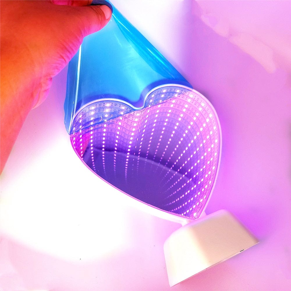3D LED Night Light Love Heart Lamp Decor The Kawaii Shoppu