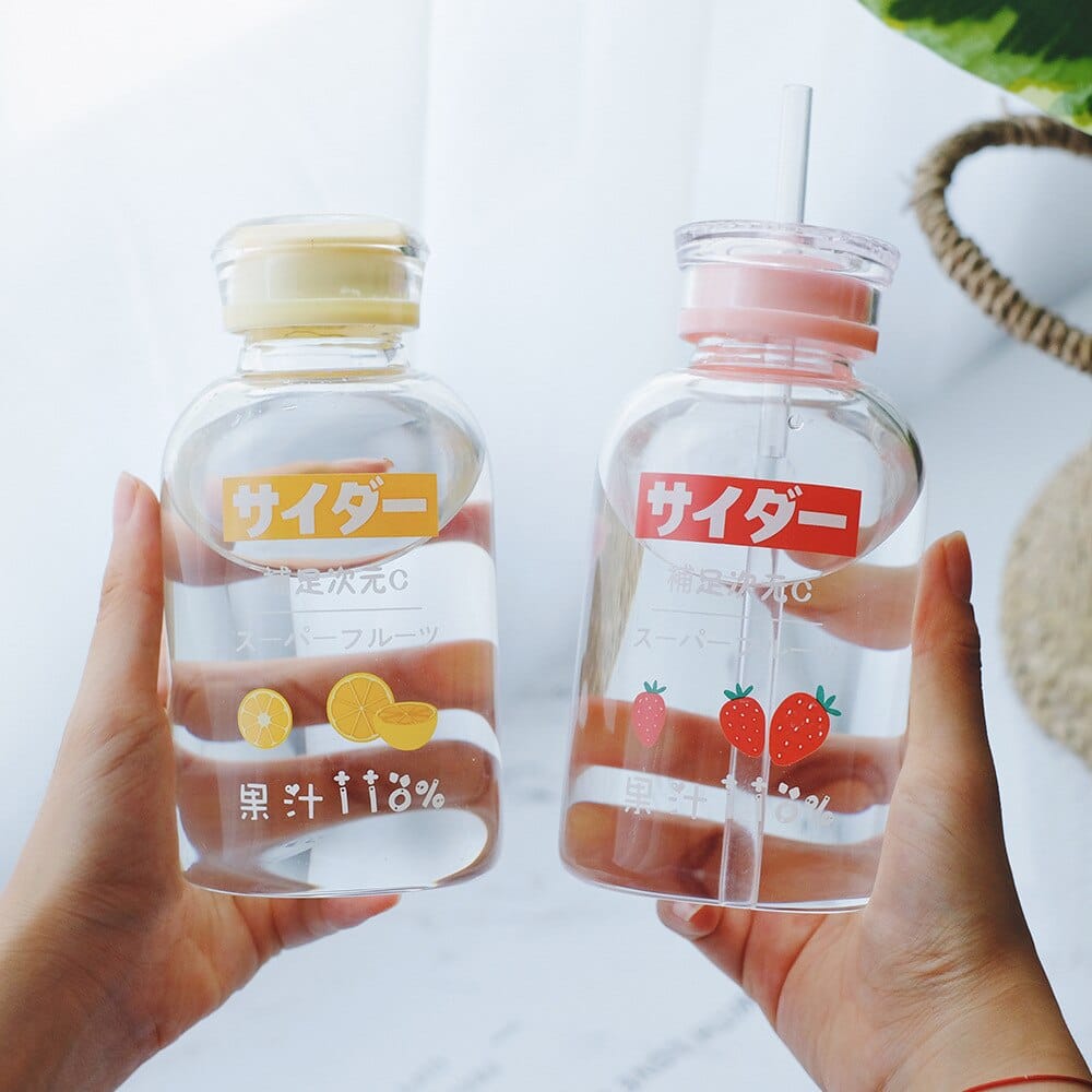 Kawaii Cute Fruity Milk Water Bottle – The Kawaii Shoppu