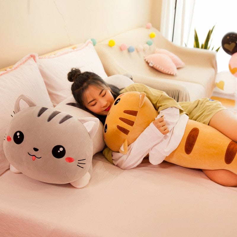 50/130cm Bed Cuddle Kitty Cat Plushie Soft Toy The Kawaii Shoppu