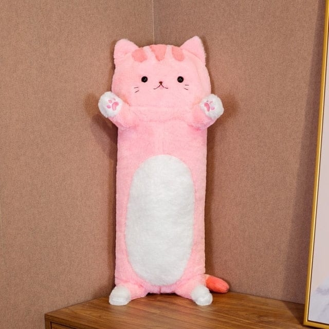 80cm Kawaii Ice Cream Cuddle Cat Plushie 80cm Pink Soft Toy The Kawaii Shoppu