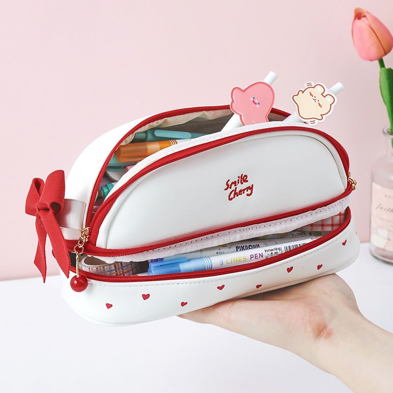 Cherry PU Kawaii Cherry Bear Pencil Case – The Kawaii Shoppu