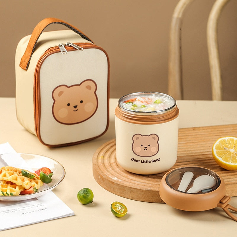 710ml Stainless Food Thermal Jar Insulated Soup Containers Lunchbox with  Spoon - China Bento Box and Tableware price
