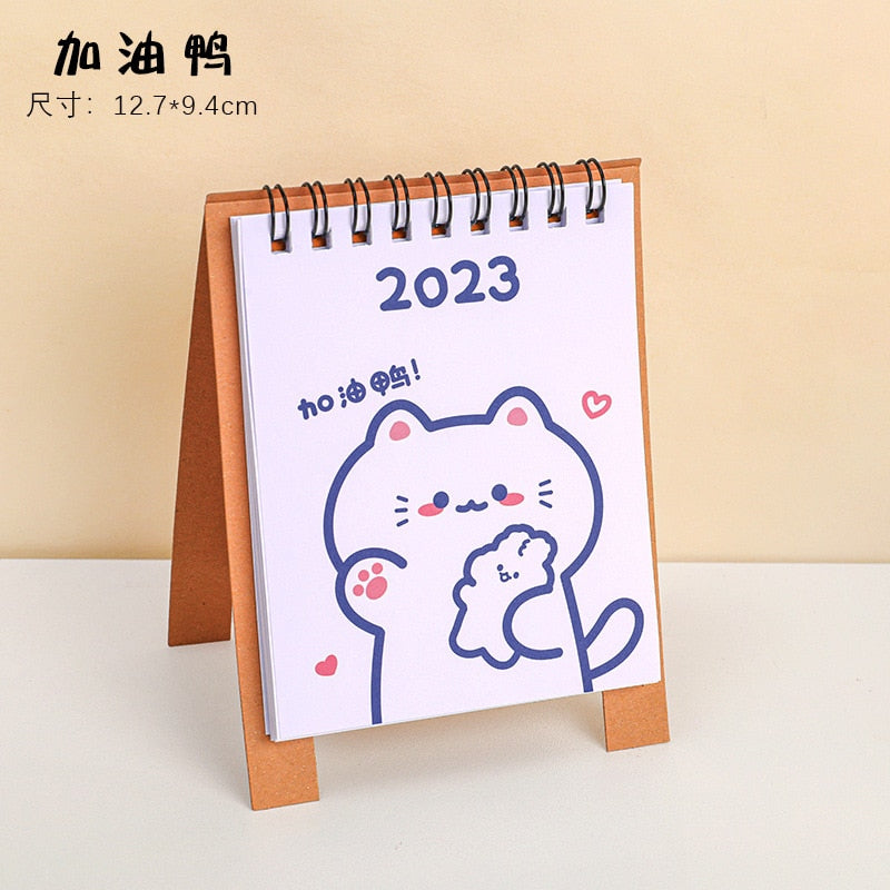 2023 Cartoon Christmas Calendar Mini Desktop Calendar Kawaii Stationery  Calendar - China Calendar 2023 and Planner with Calculator price