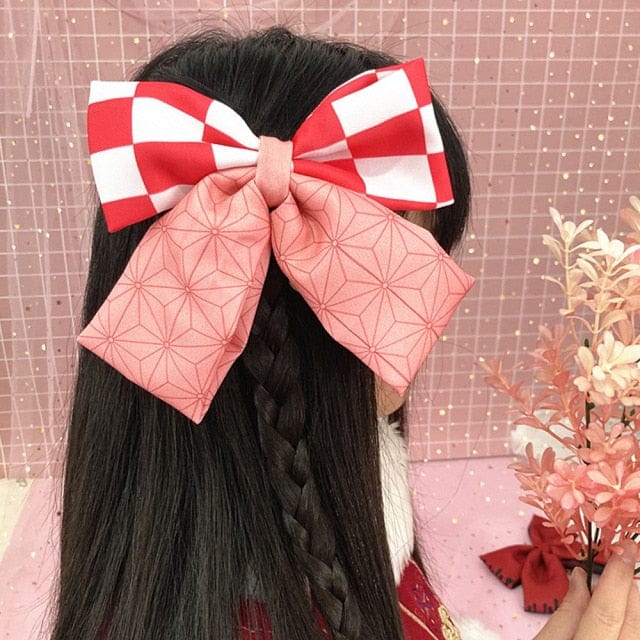 Anime Hair Bow Clips Nezeko Accessory The Kawaii Shoppu