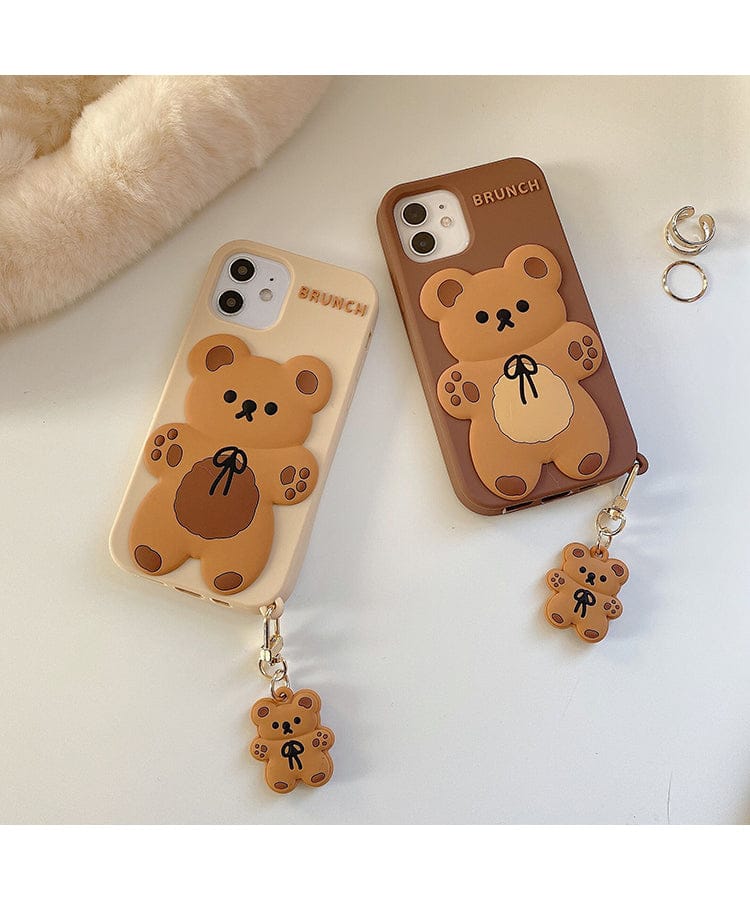 Brunch Bear Silicone iPhone Case Accessory The Kawaii Shoppu