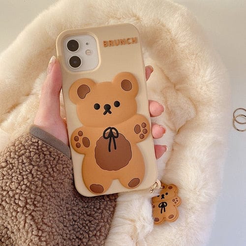 Brunch Bear Silicone iPhone Case For iPhone SE 2020 1 Accessory The Kawaii Shoppu