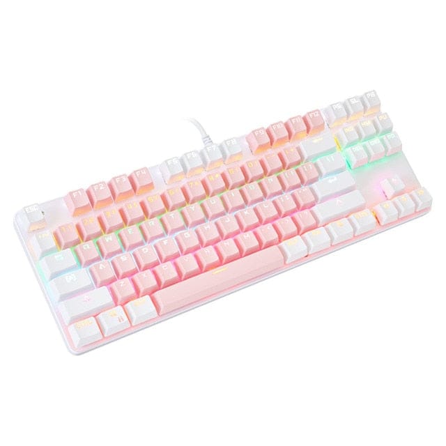 Candy Mechanical Keyboard Pink White 3C The Kawaii Shoppu