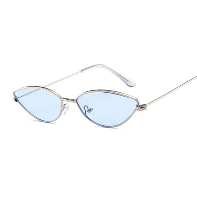 Cat Eye Retro Sunglasses / 8 Colours Silver Blue Accessory The Kawaii Shoppu