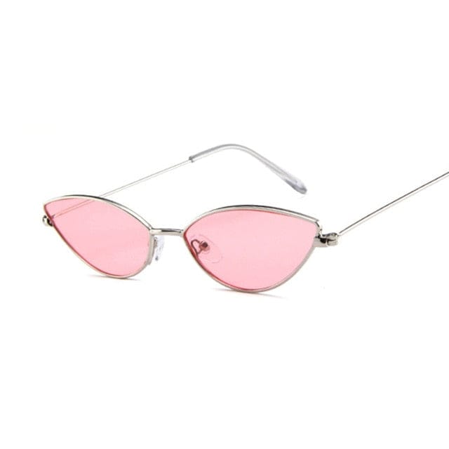 Cat Eye Retro Sunglasses / 8 Colours Silver Pink Accessory The Kawaii Shoppu
