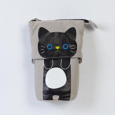 Creative Cute Cat Pencil Case Black Cat null The Kawaii Shoppu