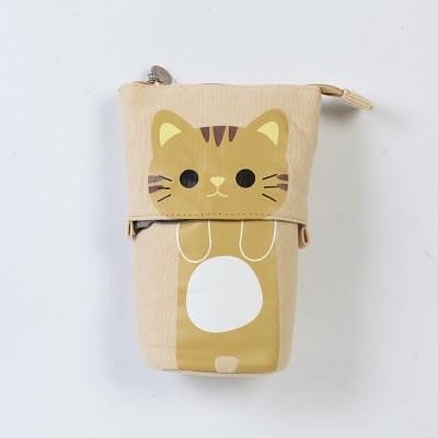Creative Cute Cat Pencil Case Coffee Cat null The Kawaii Shoppu
