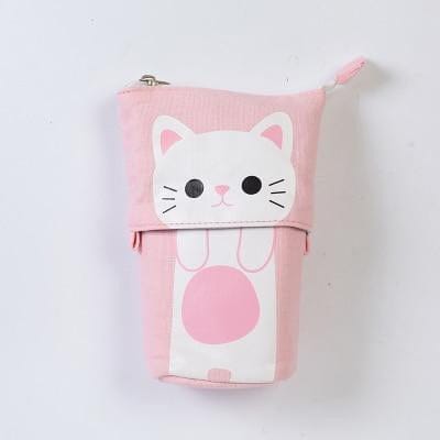 Creative Cute Cat Pencil Case White Cat null The Kawaii Shoppu