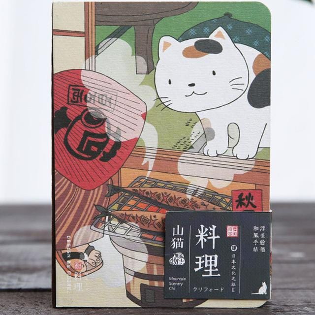 Creative Japanese Cat Diary Habit Tracker A6 Cuisine null The Kawaii Shoppu