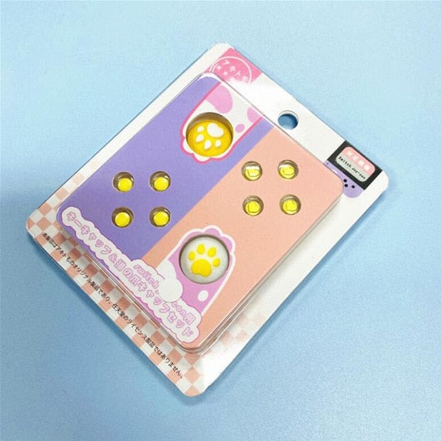 Crystal Key Switch Button Covers Yellow Button Accessory The Kawaii Shoppu