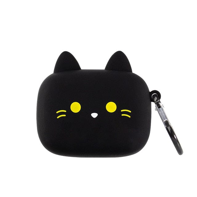 Cute Cat Wireless Bluetooth 5.0 Earbuds w/Box black 3C The Kawaii Shoppu