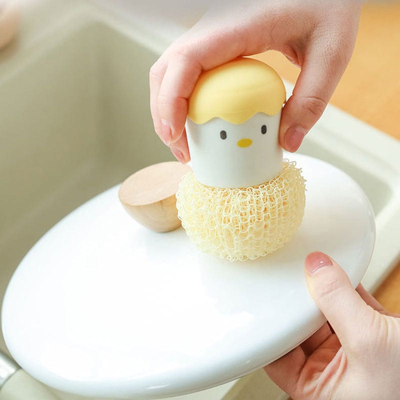 Cute Chick Egg Kitchen Cleaning Brush Kitchen The Kawaii Shoppu
