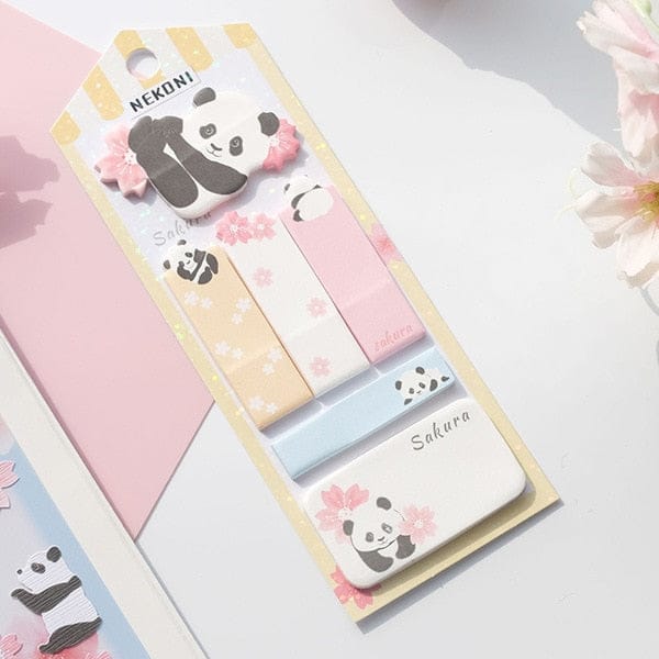 Cute Nekoni Memo Pad Sticky Notes Panda Stationery The Kawaii Shoppu