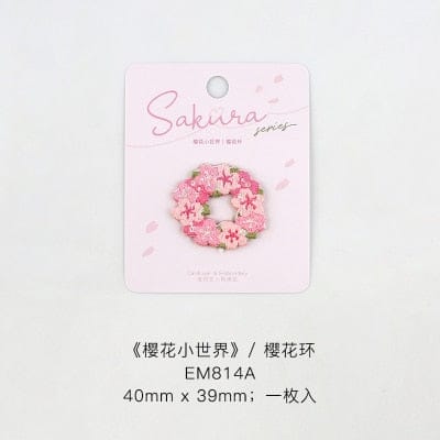 Cute Sakura Flower Embroidery iron on Patches Sakura Fashion The Kawaii Shoppu