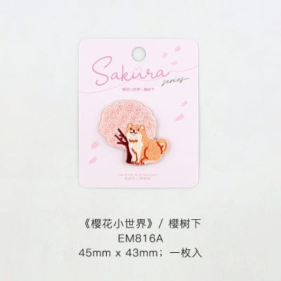 Cute Sakura Flower Embroidery iron on Patches – The Kawaii Shoppu