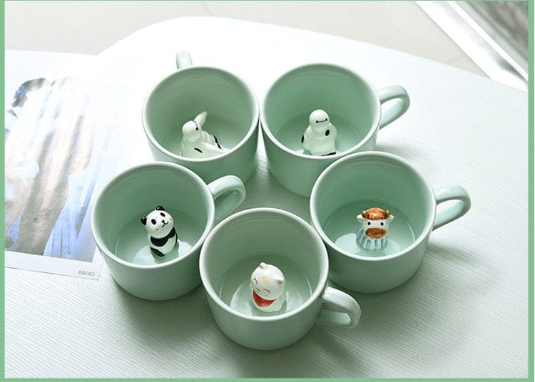 Cute Small Animals Ceramic Milk Mug null The Kawaii Shoppu