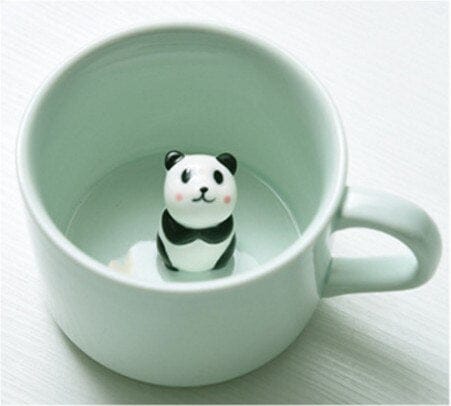 Cute Small Animals Ceramic Milk Mug Panda null The Kawaii Shoppu