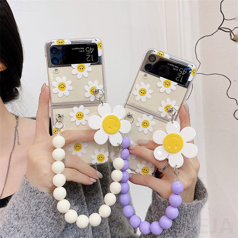 Fashion Bracelet Chain Bear Holder Phone case For Samsung Galaxy Z