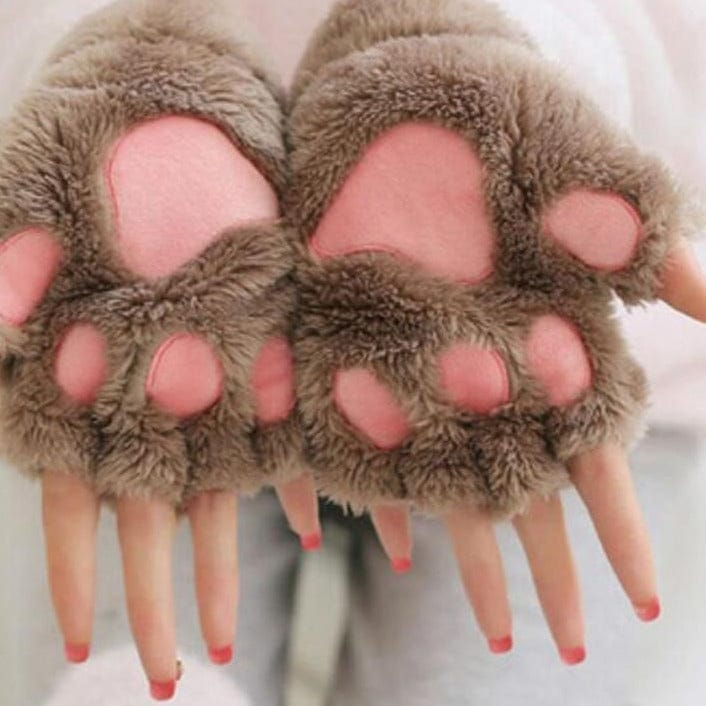 Fluffy Cat Paw Gloves Fashion The Kawaii Shoppu