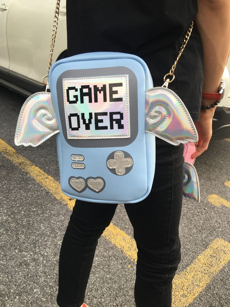Game Over Crossbody Wings Bag Mini(Max Length<20cm) null The Kawaii Shoppu
