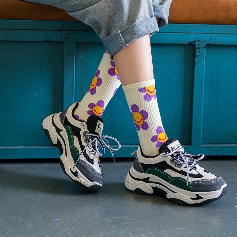Harajuku Colorful Socks One Size EU 35 - 39 Fashion The Kawaii Shoppu