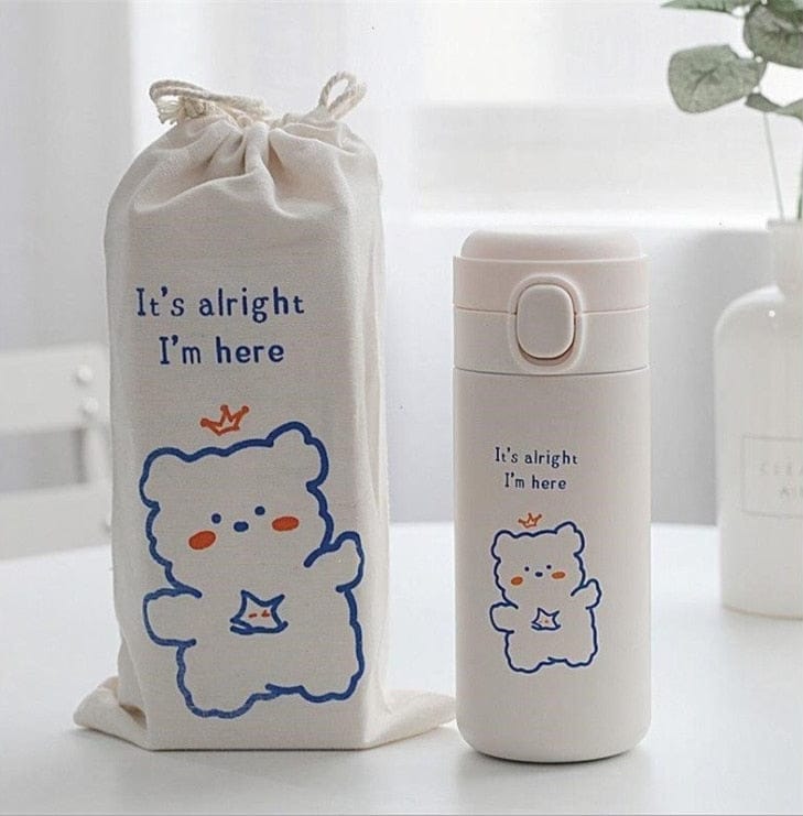 320ml Kawaii Bear Korean Thermos Flask – The Kawaii Shoppu