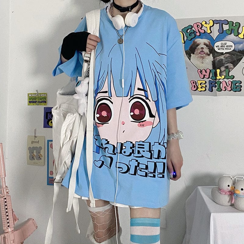 Japanese Kawaii Anime E Girl T-Shirt - UrbanWearOutsiders