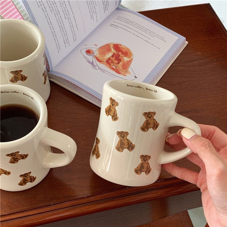 Kawaii Bear Cute Ceramic Coffee Mug Cup The Kawaii Shoppu