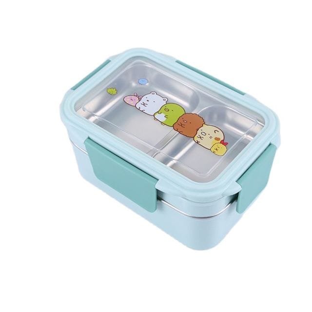 Cute Kawaii Lunch Box Kids Lunch Bag 316 Stainless Steel Thermal Lunch Box  Cartoon Microwave Bento Box Kids Lunch Box for School
