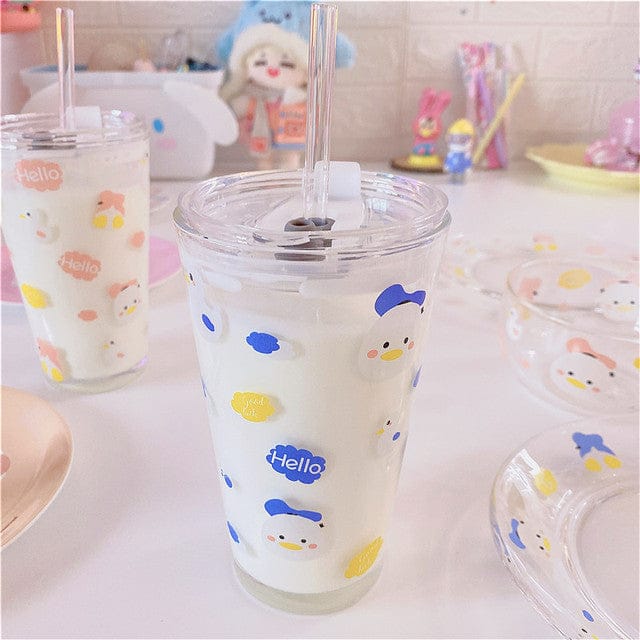 Korean Style UmU Ghost Glass Cup with Straw – The Kawaii Shoppu