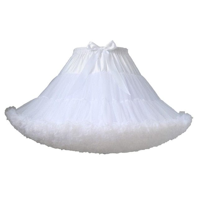 Kawaii Girl Adjustable Draw String Petticoat S - XXL white 45cm Clothing and Accessories The Kawaii Shoppu