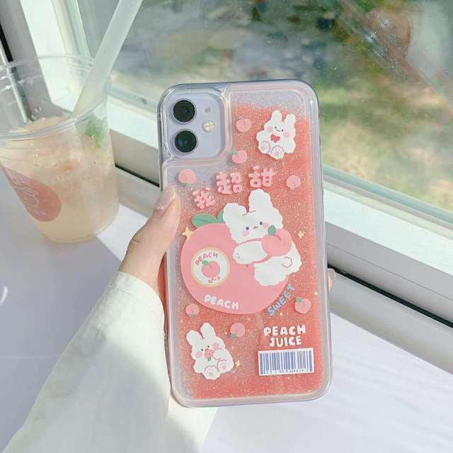 Kawaii Jelly Bear Glitter Dynamic Quicksand Liquid iPhone Case for iPhone 7 8 1 Accessory The Kawaii Shoppu