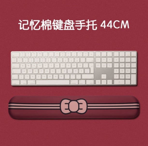 Kawaii Keyboard Wrist Support Pad 44cm red wristpad Decor The Kawaii Shoppu