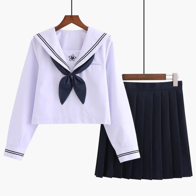 Kawaii Sakura Sailor Set Navy blue XL Fashion The Kawaii Shoppu