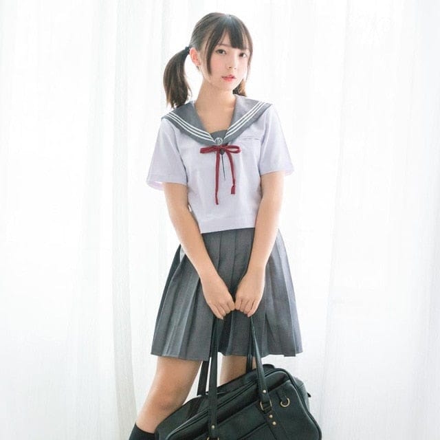 Kawaii Sakura Sailor Set Short sleeve XL Fashion The Kawaii Shoppu