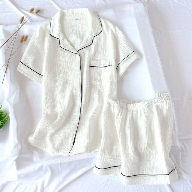 Kyuto Kara Luxury Japanese Style Pajamas white XL Fashion The Kawaii Shoppu