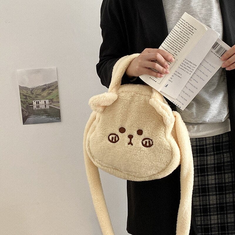 Milk Tea Bear Kawaii Crossbody Handbag Bags The Kawaii Shoppu