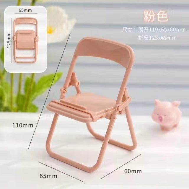 Mini Chair Phone Stand Holder pink Accessory The Kawaii Shoppu