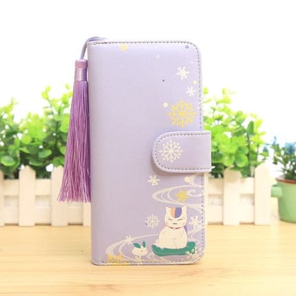 Natsume Sakura Purse Wallet Purple Accessory The Kawaii Shoppu